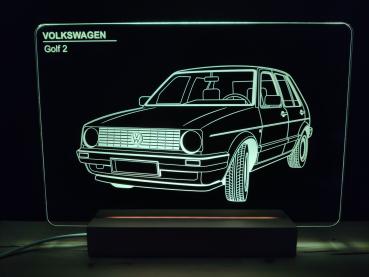 VW Gold 2 LED Schild